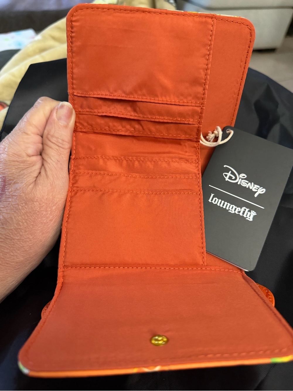 Loungefly Kids Pumpkin Patch Orange Ear Wallet - Picture 2 of 3